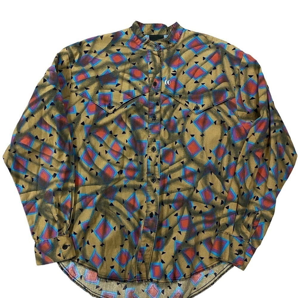 VTG The Look 80’s Western Button Down Long Sleeve Blouse Top Size Small